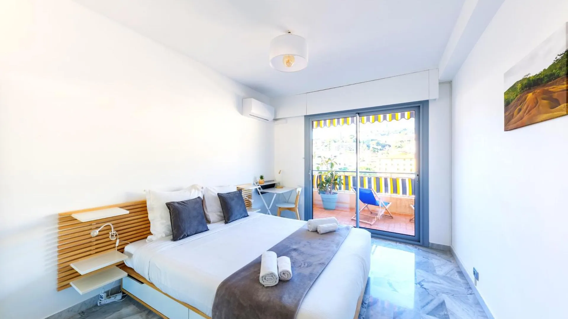 La Perle 2P Vue Mer Terrasse 2 Mins Plage Garage Clim Roquebrune-Cap-Martin