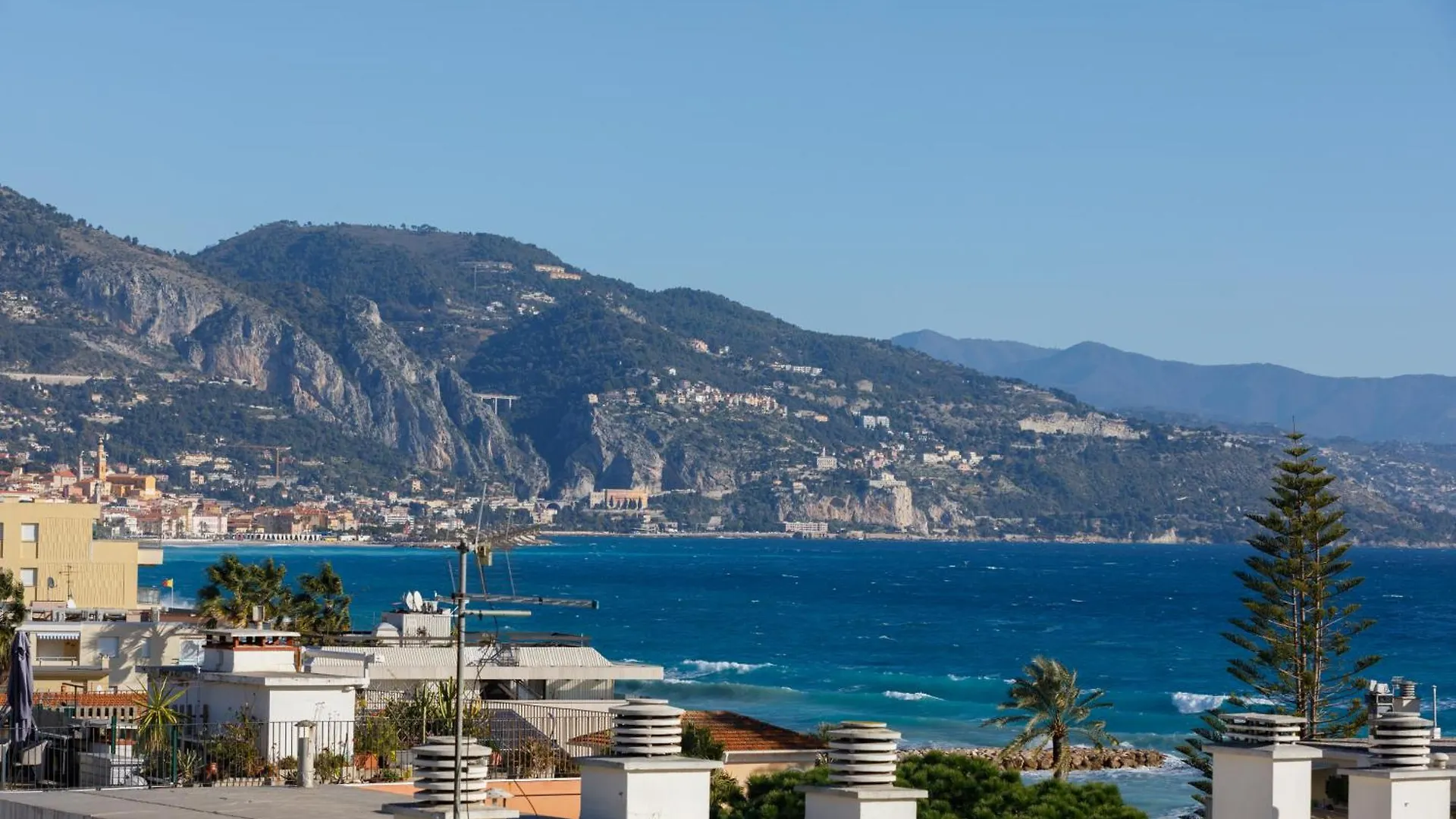 La Perle 2P Vue Mer Terrasse 2 Mins Plage Garage Clim Roquebrune-Cap-Martin