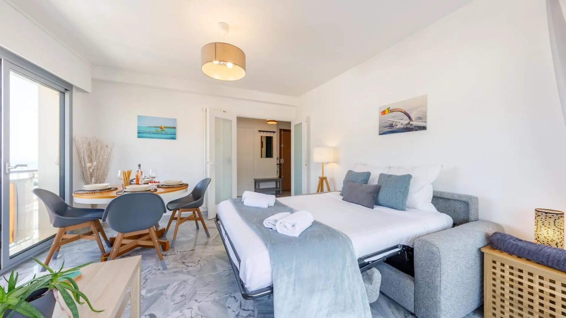 Appartement La Perle 2P Vue Mer Terrasse 2 Mins Plage Garage Clim Roquebrune-Cap-Martin